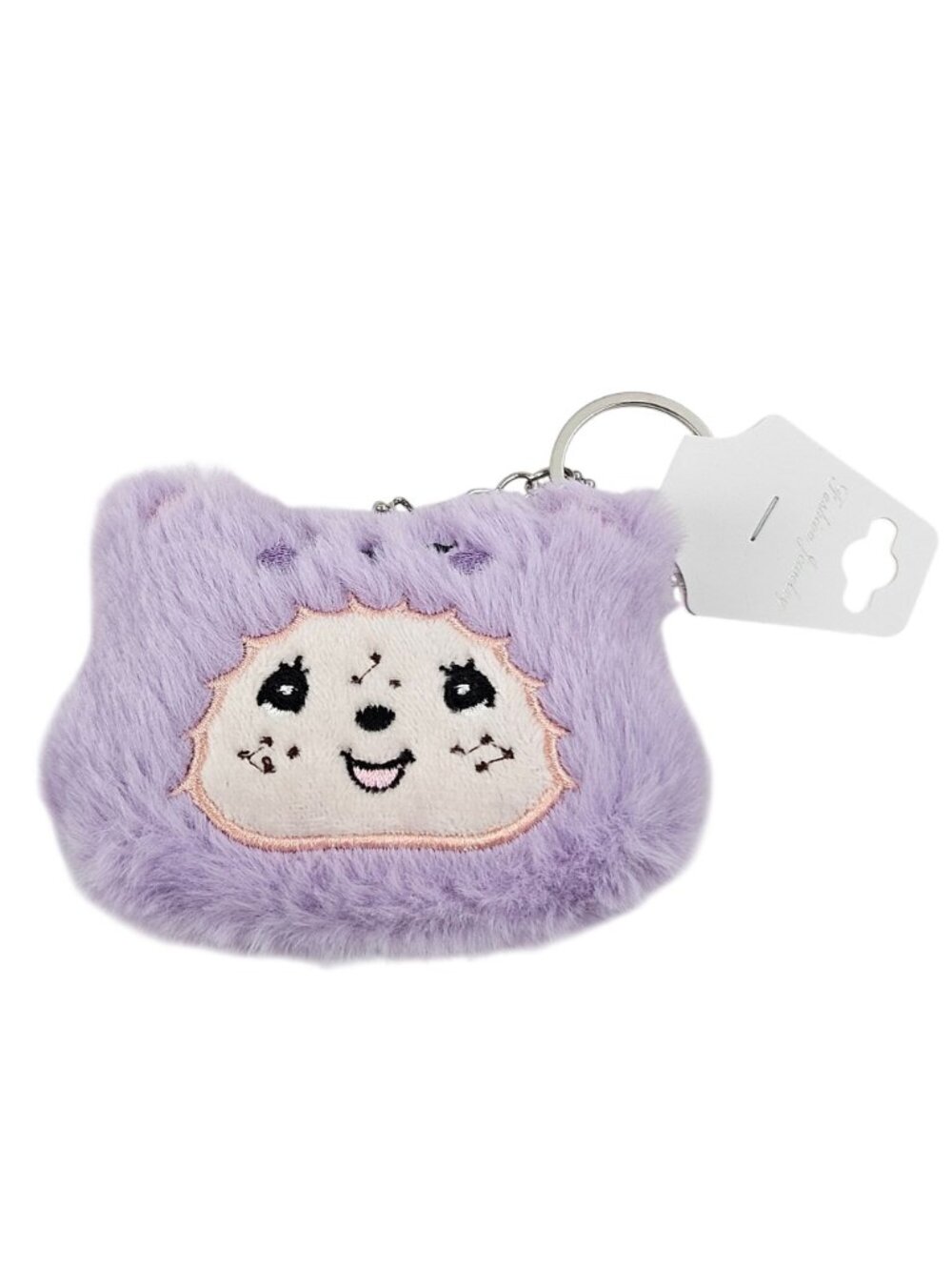 Kawaii Plush Animal Keychain Bear Cat Keyring Pastel Colors Lot of 5 Embroidered - Picture 9 of 10